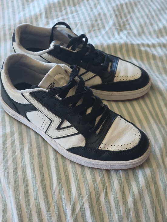 Vans Other - Vans Black and White Low-Top Skate Sneakers